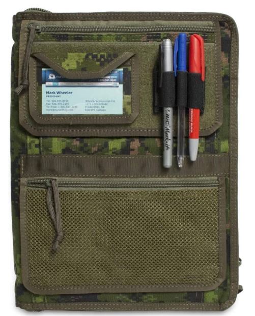 Tactical Admin Notebook Cover System, with Zippered Map Case, Fits