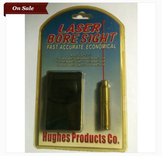 Hughes Laser Bore Sight Fits Calibers 300 Win Mag, 8mm Rem Mag, 385
